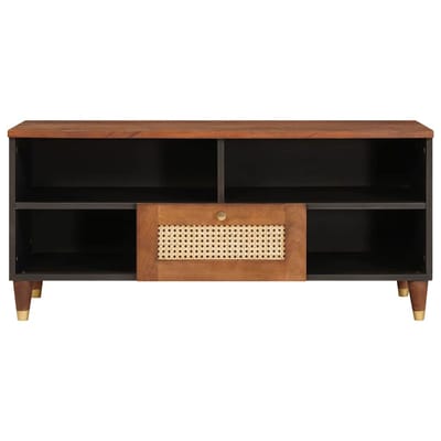 vidaXL - Tv-meubel - Bruin - 100 - x - 33,5 - x - 46 - cm - Massief - Mango - Hout