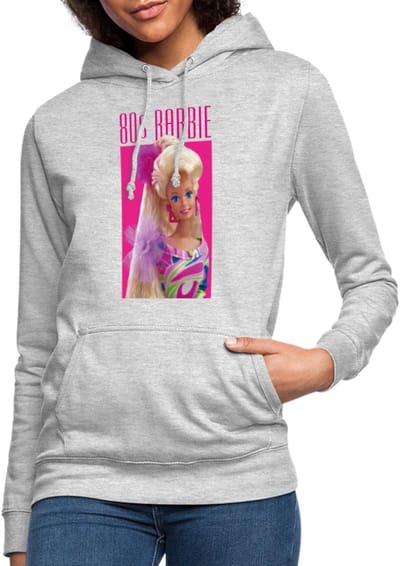 Barbie Portret Karakter Jaren 80 Hoodie Dames