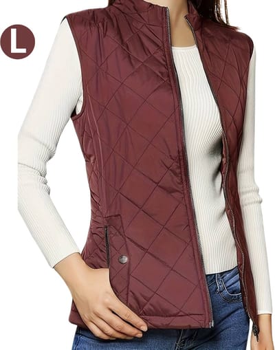 Bovista Bodywarmer - Waistcoat Met Ritssluiting - 4 Seizoenen - Outdoor - Voor Dames - Rood - Maat L