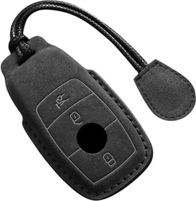 Lederen Autosleutel Hoes geschikt Voor Mercedes Benz A C E S G Klasse Glc Cla Glb Glb Gls W177 W205 W213 W222 X167 Amg - Suede Accessoires - Type Sleutel A