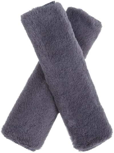 Dailygoody - Autogordel Schouderkussens - Comfortabele Veiligheidspads - Wasbare Kussen - Grijs - Ergonomisch en Veilig - Geschikt voor Kinderen