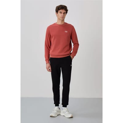 Heren Katoen-Polyester Fleece Sweatshirt en Broek Set