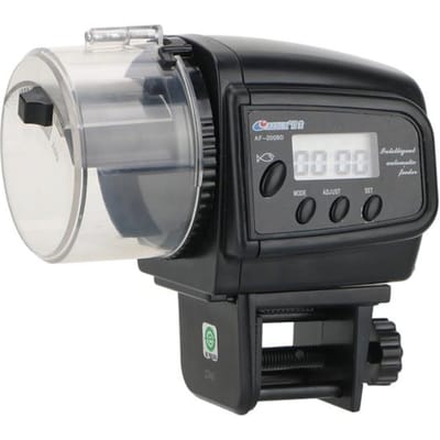 Distributeur automatique de nourriture pour poissons 100ML avec minuterie Distributeur d'alimentation Aquarium Nourrisseur pour poissons d'aquarium Écran LCD Distributeurs automatiques