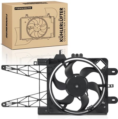 Frankberg 1x Motorradiateur Enkele ventilator