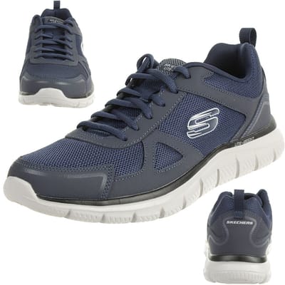 Skechers Sport Heren TRACK SCLORIC sportschoenen/hardloopschoenen herenschoenen met brede pasvorm blauw