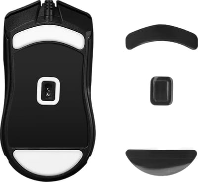 kwmobile muis voeten sticker geschikt voor Razer Cobra Wired - Computermuis glijder - Stickers in zwart