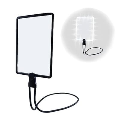 Ynkkvre - Nekloep met Verlichting – 5x Vergroting – Loep met LED verlichting – Borduurloep – Loep – Neklamp – Leesloep voor ouderen – Vergrootglas met verlichting