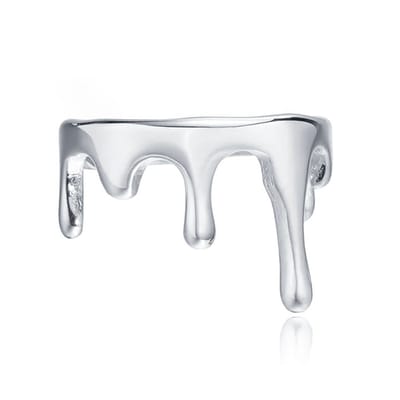 Cilla Jewels Damesring in Gesmolten Zilverstijl -18mm