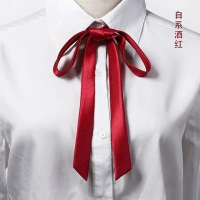 Koreaanse Kleine Strik Vlinderdas College Stijl Schooluniform Shirt Accessoires Heren Dames Lange Sectie Streamers Kragen Bloemen CN