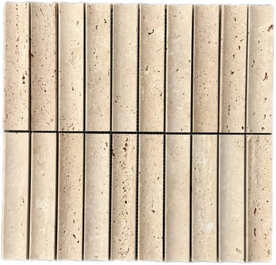 Kit Kat Conclave Travertin Mozaïek - Per Matje 30x30 cm - Natuursteen - voor Binnenmuur