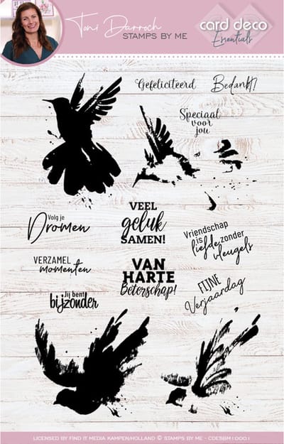 Card Deco Essentials - Stamps by Me - Clear Stamps A5 - Hummingbirds