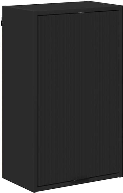 vidaXL Badkamer Kast Zwart 39 x 23,5 x 65 cm Bewerkt hout & Metaal