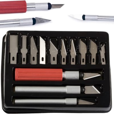 Actie4you® - 13 delige hobby messen set – Hobby mes – Scalpel Set