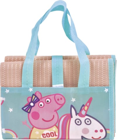 Peppa Pig Strandmat - 150x75 cm - Opvouwbaar - Lila/Groen