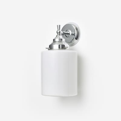 Wandlamp Strakke Cilinder Royal Chroom - Art Deco Trade
