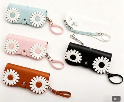 Zonnebril houder | Zon | Tas | Accessoires | Bruin | Bloem