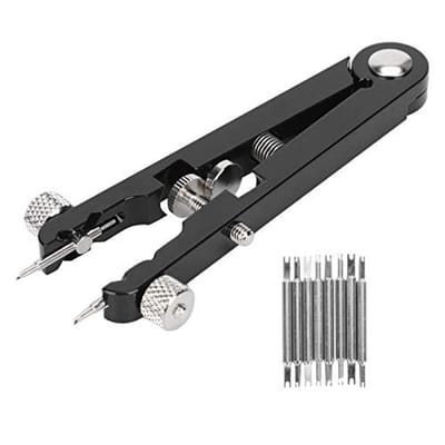 Dailygoods- Horloge Link Verwijder Tool - Veerstang - Armband Verwijderaar - Pincet Kit - Gelegeerd Staal - Klein en Draagbaar - Horlogetang