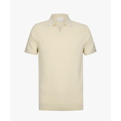 regular fit poloshirt van lyocellmix met zijde-aandeel