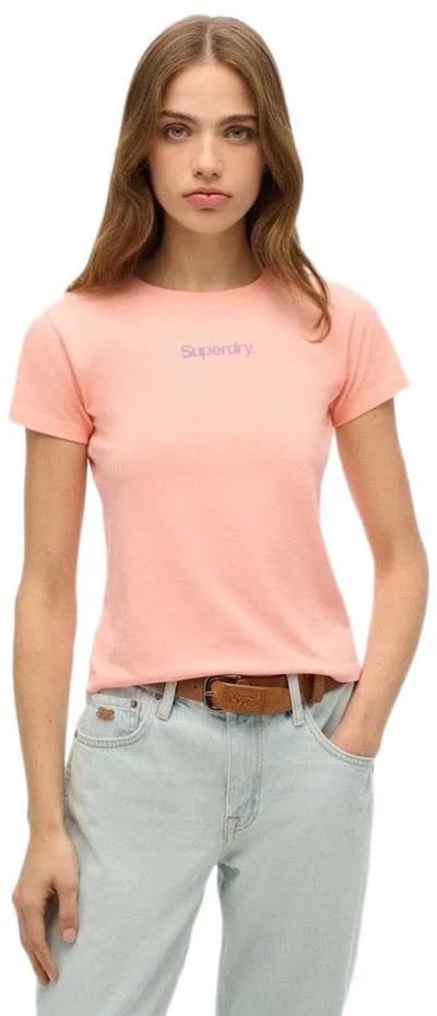 Superdry - Core City T-shirt met logo en aansluitende pasvorm - Dames - T-shirts