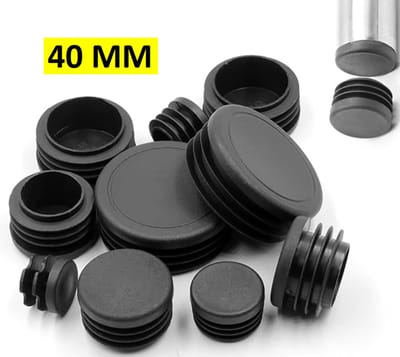 Actie4you® - Ronde insteekdoppen – Meubeldop – Inslagdop – Stoelpoot Doppen -Ø 40 mm - Kunststof - zwart - 4 stuks