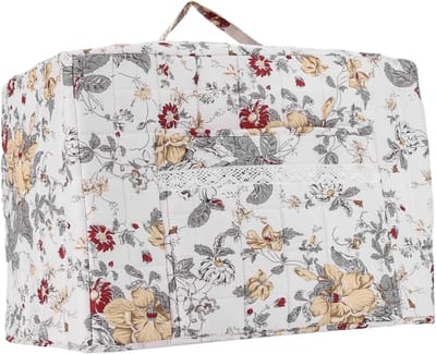 Naaimachinehoes - Beschermhoes - Naaiwerk Organiseren - Versterkte Stiksels - 43x24x35cm - Bloemen