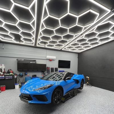 Hexagon Led Garage Licht voor Workshop en Autoshop - 15 Zeshoekige Verlichtingsarmaturen, 6500K, IP54, 2 Jaar Garantie