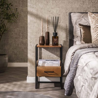 Hoyz Hoyz nachtkastje niche 1l xs massief acacia naturel