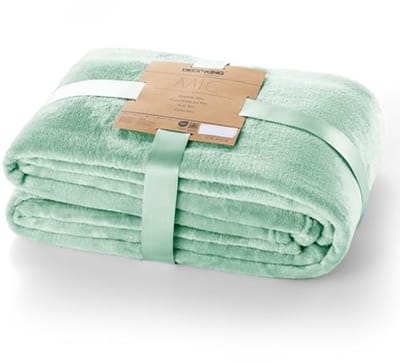 Zachte Knuffeldeken 220 x 240 cm - Pepermunt Microvezel Fleece Deken