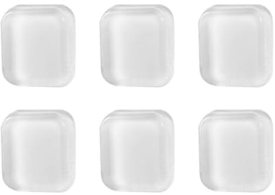 Koelkastdeur stoppers - 6 stuks, muurbeschermers - zelfklevend, transparant siliconen - deurgreepbeschermers voor deurknop, vierkante vloer stoppers - koelkast, kast, muren - rubberen.