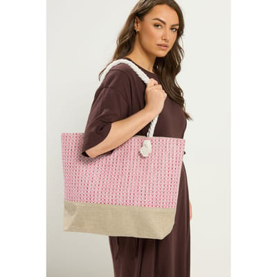 Yours Roze Tweedlook Draagtassize One Size