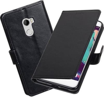 BestCases.nl Zwart Portemonnee booktype hoesje HTC One X10