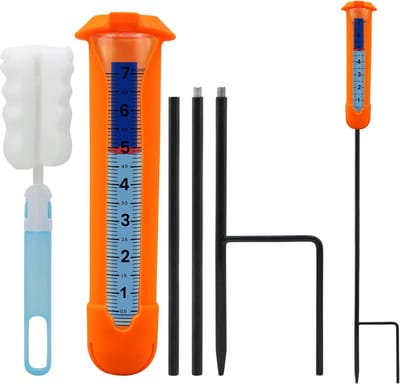 Grote Regenmeter Buiten met Vlotter - Vorstbestendig en In Hoogte Verstelbaar