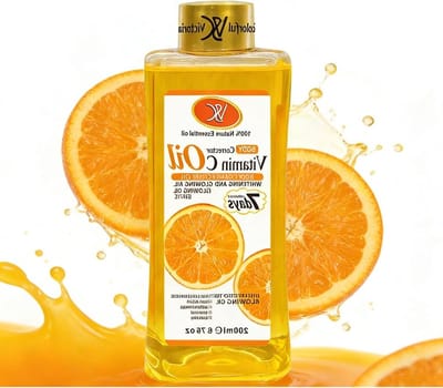 Natuurlijke Vitamine C Lichaamsolie voor Anti-Aging, Glanzende Huid en Massage, 200 ml