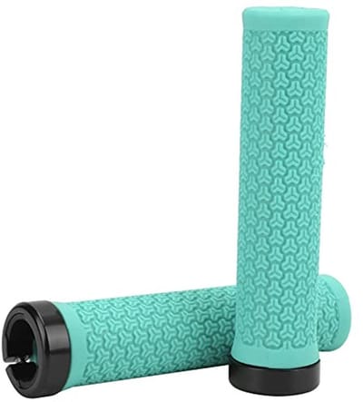 Dailygoods- Fietsgrepen - 2 Stuks - Schokbestendig Rubber - Antislip Oppervlak - Vergrendelring Aluminium - Comfortabele Grip - Fietshandvatten