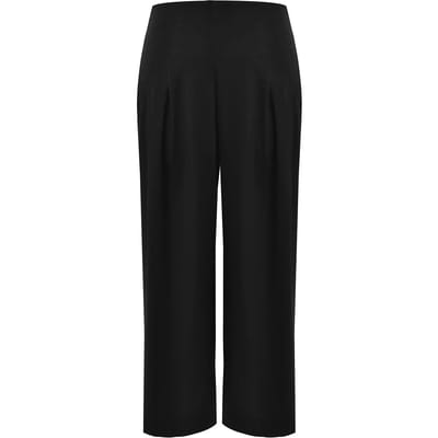 Satijnen hoge taille brede broek voor dames Mat Fashion