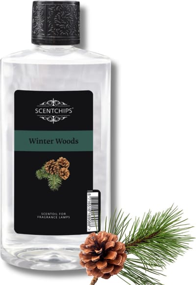 Scentchips® Winterwoud - Geurolie Voor Oliebrander - Parfum Olie - Geurolie Voor Lampenolie - Geurlamp Olie - 475ml