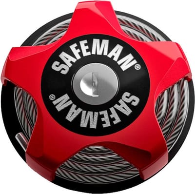 Safeman Mountainbike & Racefiets Slot - Fietsslot - Compact & Multifunctioneel - Rood - 75cm