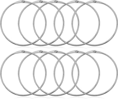 Grote metalen ring met snelle ontgrendeling - 5 stuks van 150mm voor knutselen, gordijnen en scrapbooken
