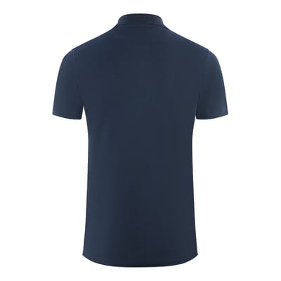 Aquascutum Boxed Logo Navy Blue Polo Shirt
