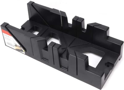 Miter Zaagkast - Zaagmal Hout - Nauwkeurig Zagen - Slijtvast ABS - 29 x 13 x 8 cm - Zwart