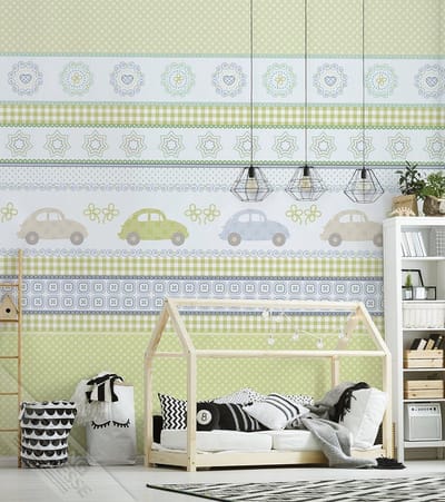 INGK Kinderbehang - Boys R Boys Groen