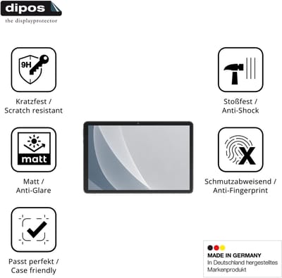 dipos – 2x Matte Pantserfolie geschikt voor Raemond M90 | 9H Screenprotector