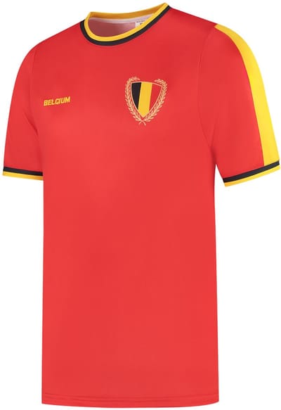 Belgie Voetbalshirt Thuis - 2026-2028 - Voetbalshirts Kinderen - Jongens en Meisjes - Sportshirts - Volwassenen - Heren en Dames - Maat 116