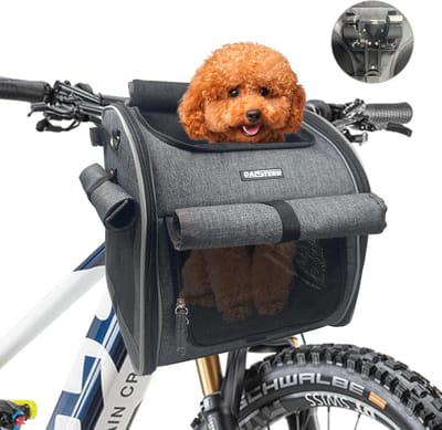 Fietsmand voor Honden en Katten - Multifunctionele Huisdierentas tot 6 kg - Opvouwbare en Waterdichte Mat, Ideaal voor Fietsen, Wandelen en Reizen