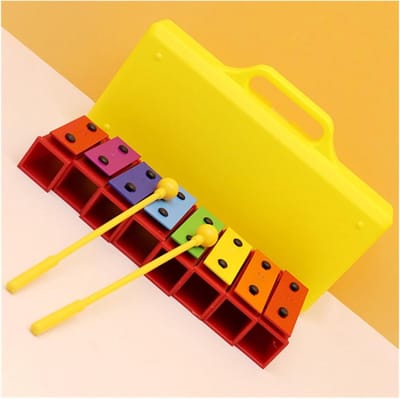 Klokkenspel 8 Noten - Muziek Instrument - Muzikaal Spelen - Helder Aluminium Geluid - 60 x 40 x 20 cm