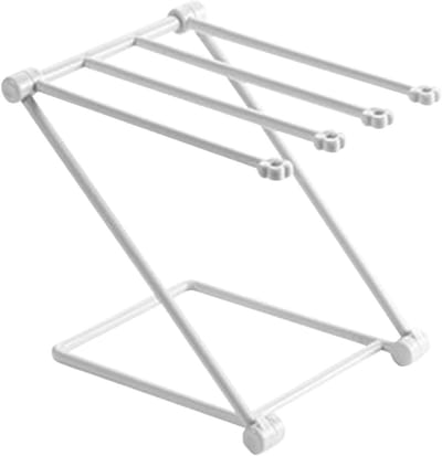 Vouwbaar en Verticaal Keukenhanddoek Droogrek met 4 Armen - Handdoekopslag en Organizer voor Keuken en Badkamer