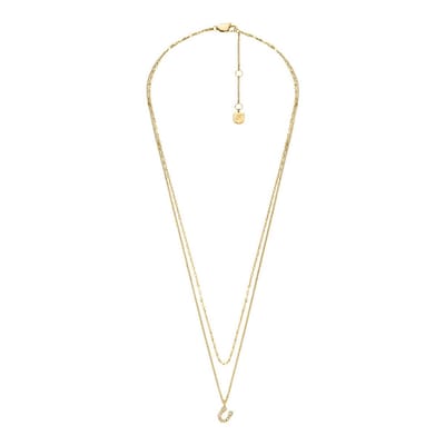 Fossil SUTTON Dames Collier - Goudkleurig