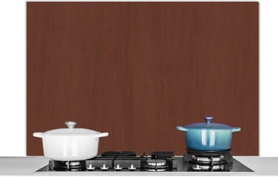 Spatscherm keuken 120x80 cm - Kookplaat achterwand Hout - Plank - Abstract - Patronen - Muurbeschermer - Spatwand fornuis - Hoogwaardig aluminium