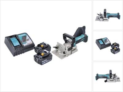 Makita DPJ 180 RT accu-groeffrees 18 V 100 mm + 2x accu 5,0 Ah + oplader