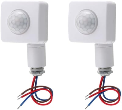 Dailygoody - PIR Bewegingssensor - Detectiebereik 12m - Voor binnengebruik - 10mm Montagegat - Energiezuinig - Voor LED verlichting - Geschikt voor huis